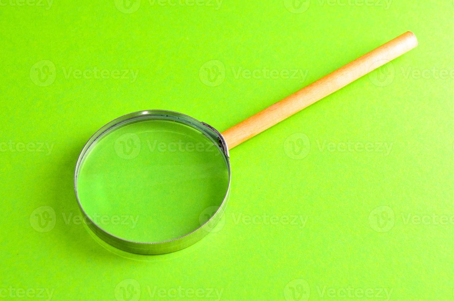 Glass magnifying loupe photo