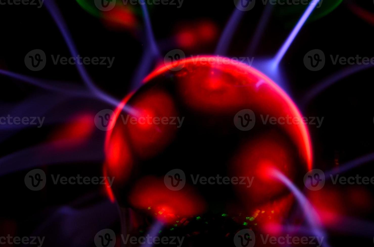 Colorful plasma ball photo