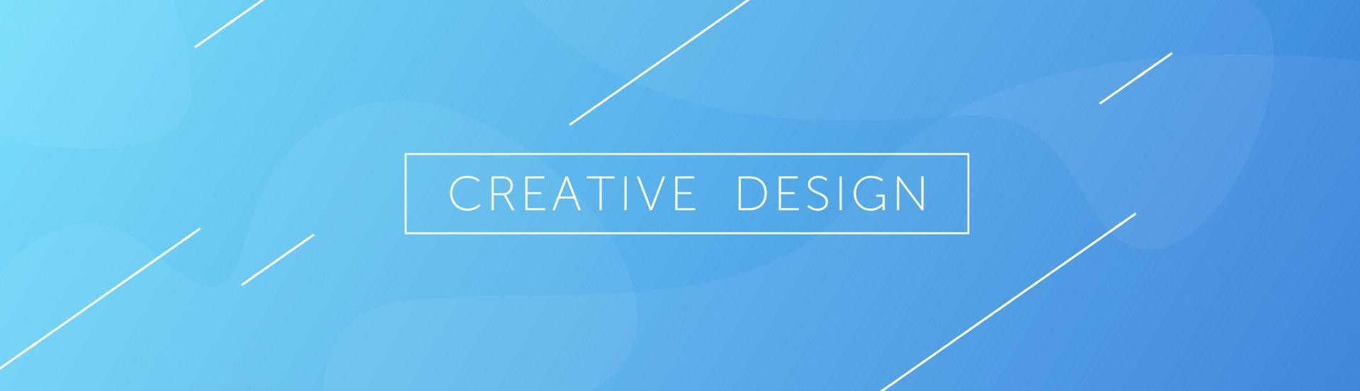 Vector blue banner abstract background