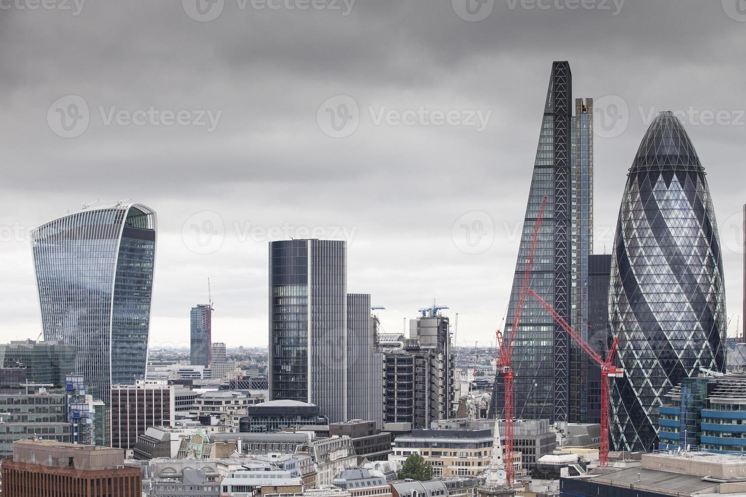 london skyline in summer photo