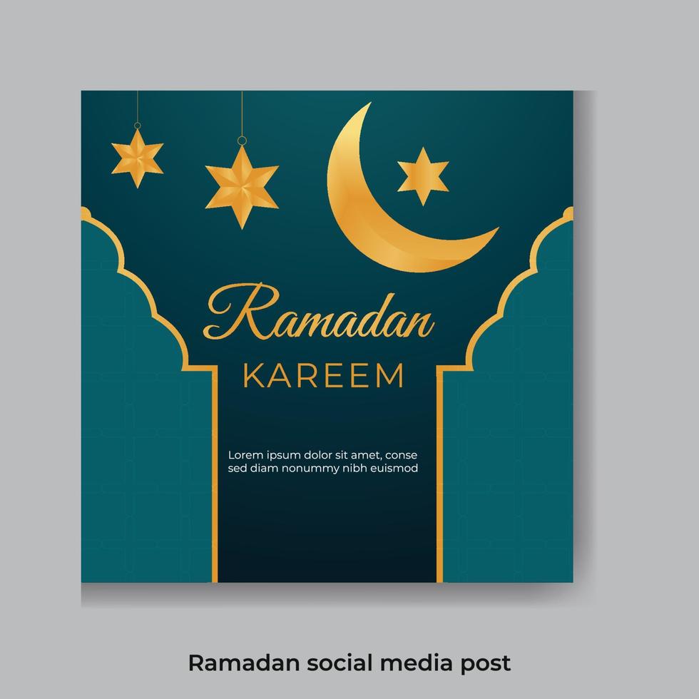 Ramadan Kareem Sale and Islamic Social Media post and web banner template vector