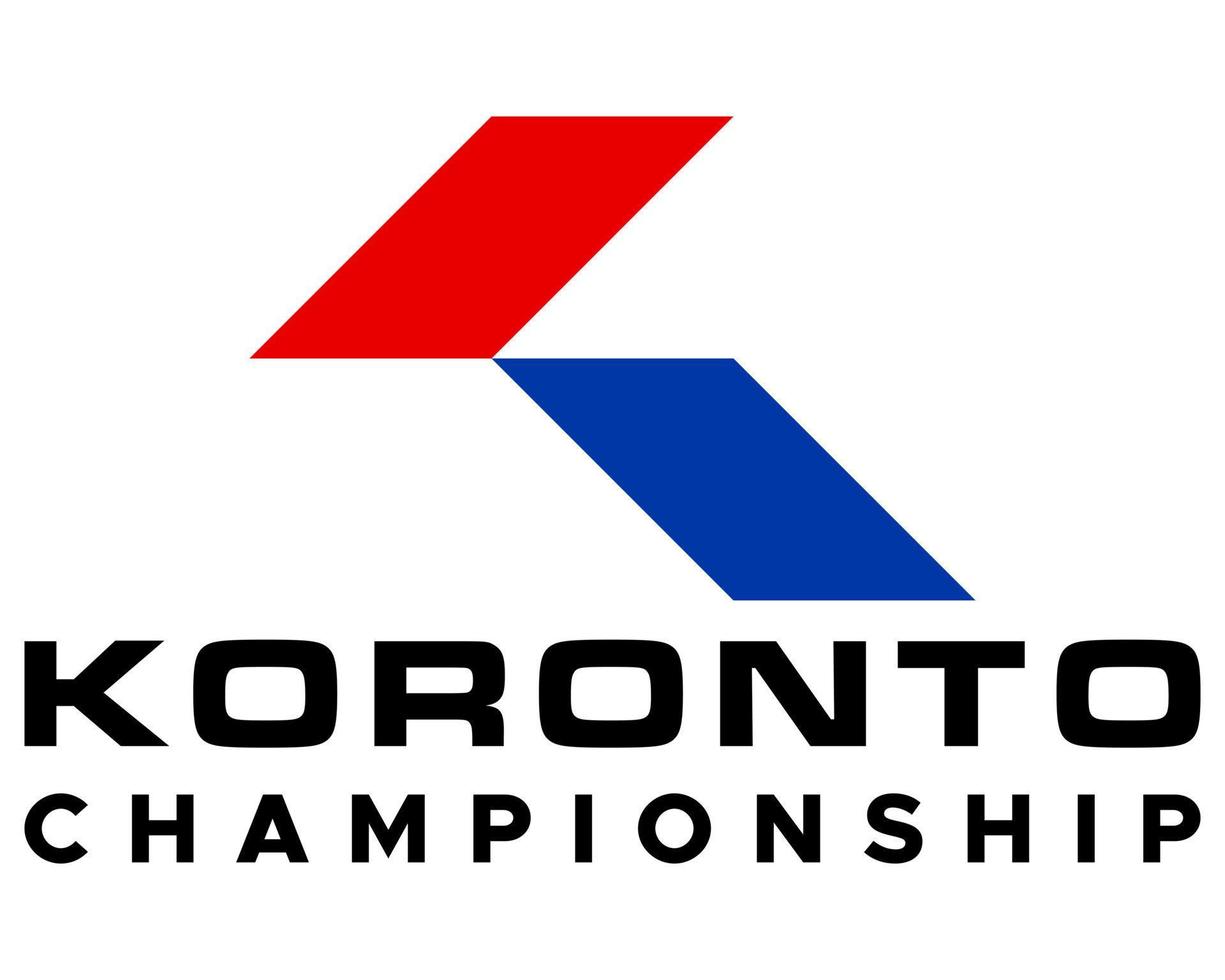 k letra monograma campeonato logo diseño. vector