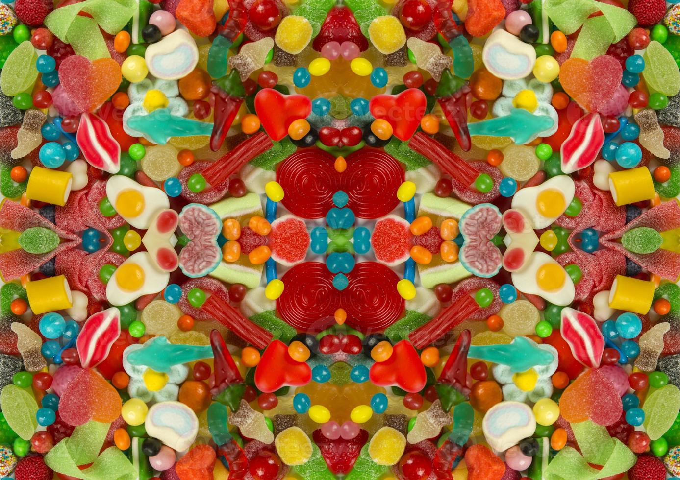 sweets and candy pattern photo