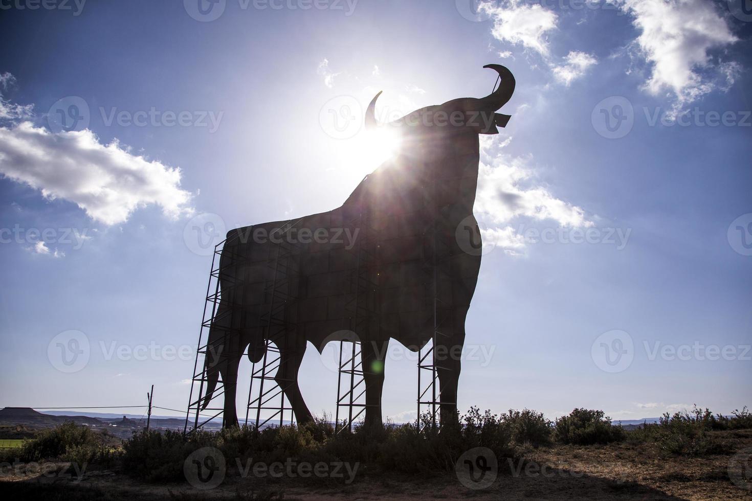 spanish bull sign photo