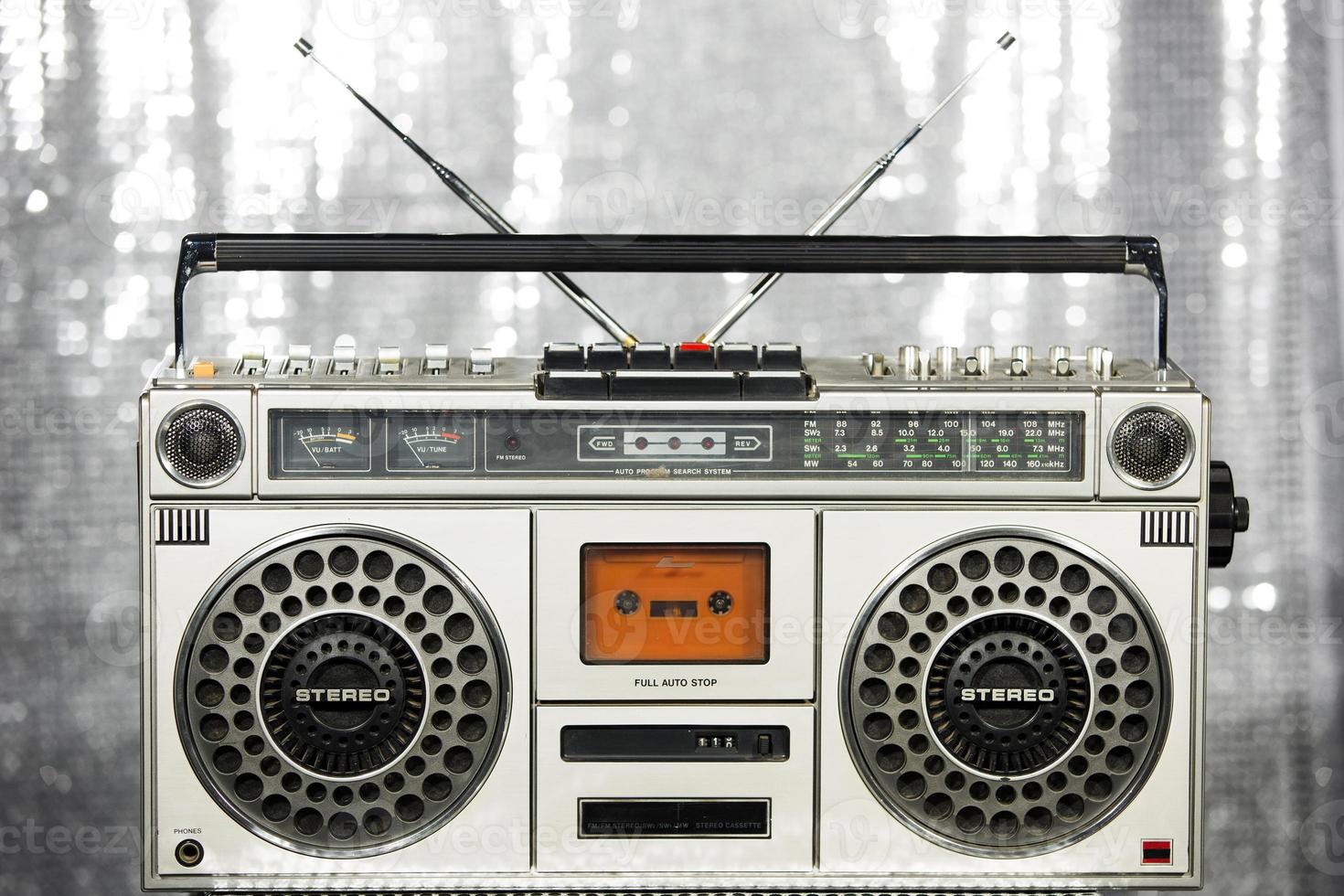 vintage ghettoblaster stereo photo