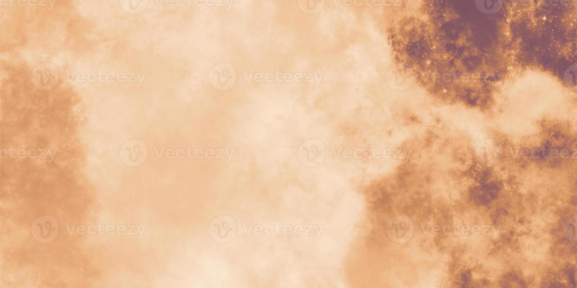 Colorful orange fire unicorn girly grunge on paper texture. Art paint blots background. Fantasy fire light orange watercolor bokeh paper texture. Beautiful grunge with dots. Space for text. photo