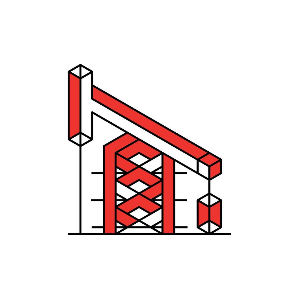 Industrial gas machine modern creative design vector