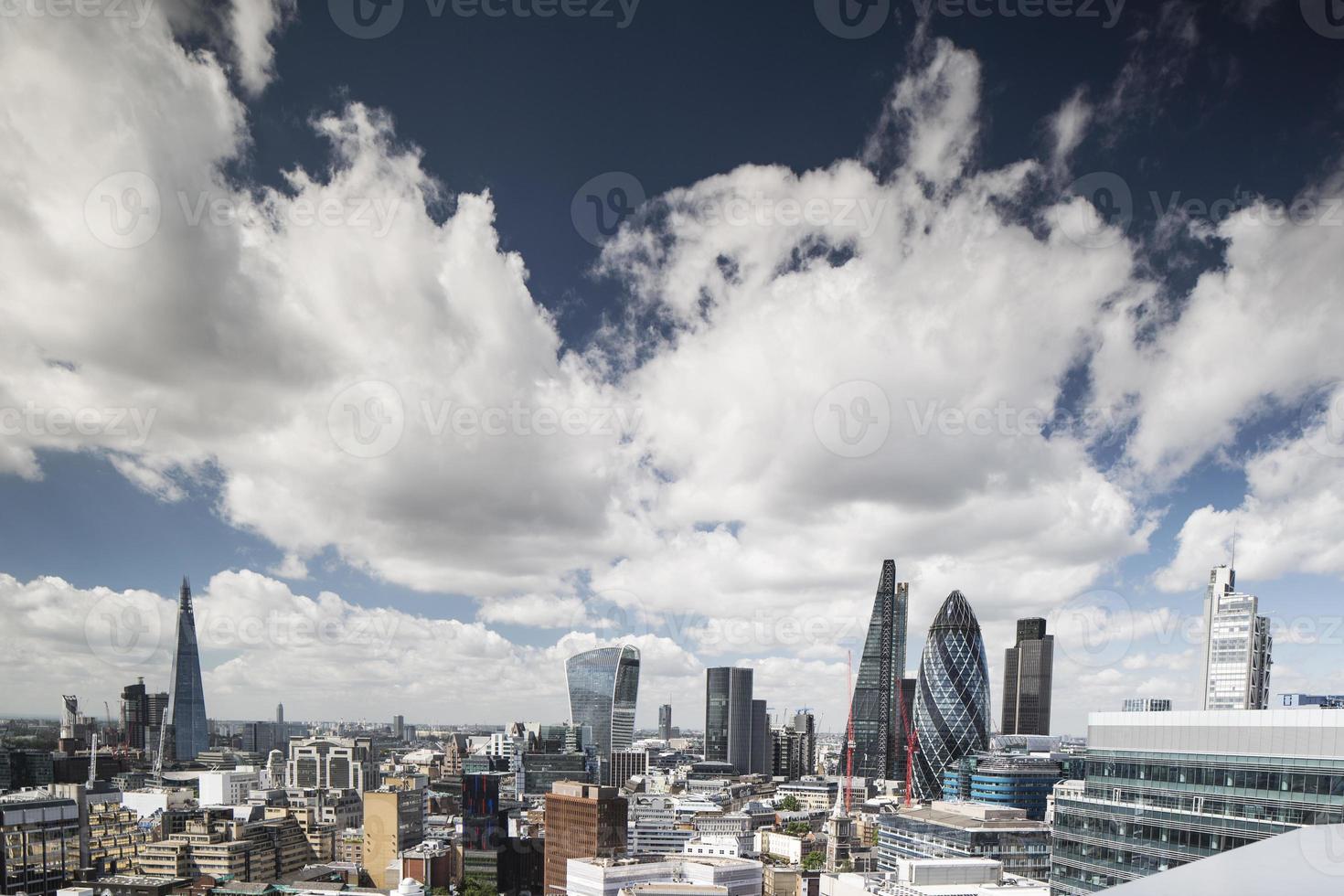 london skyline in summer photo