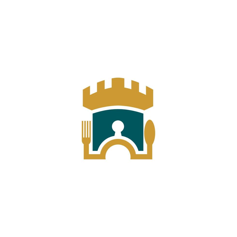 castle logo for a castle building logo company vector