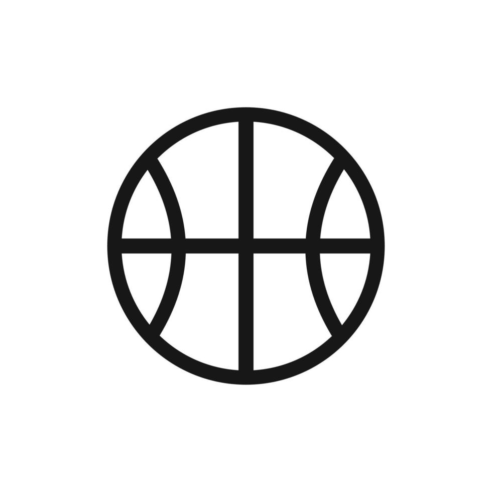Basketball ball icon isolated on white background vector