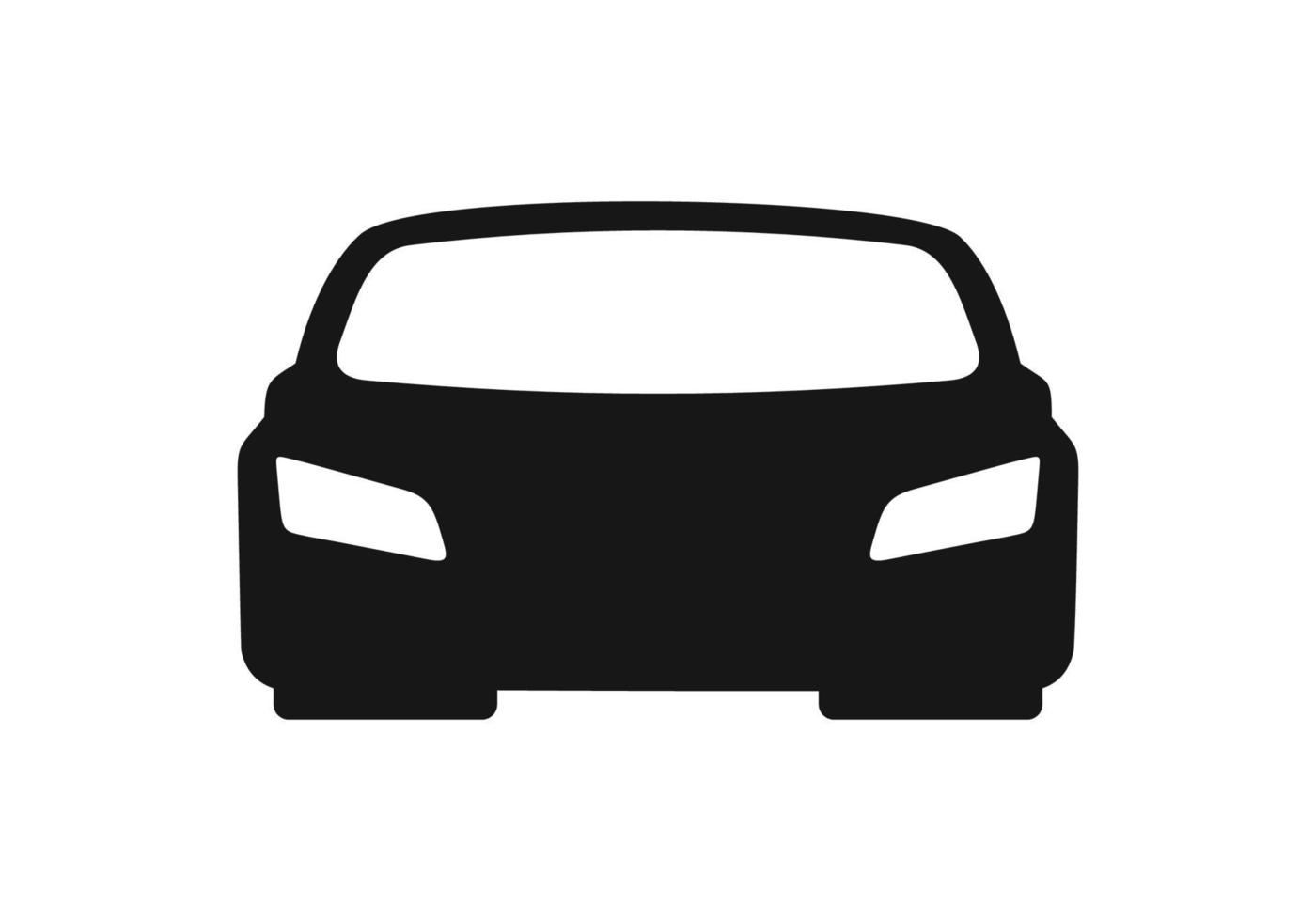 coche icono aislado en blanco antecedentes vector