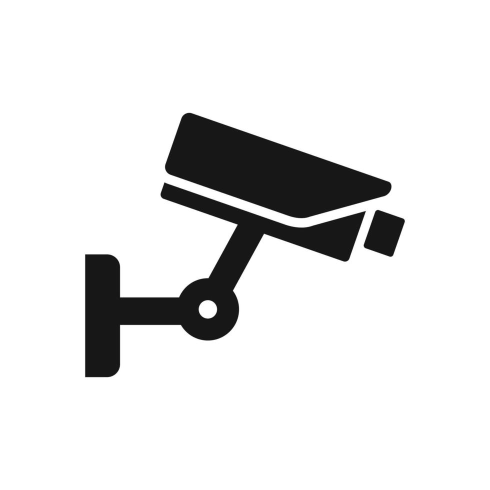 cctv icono aislado en blanco antecedentes vector