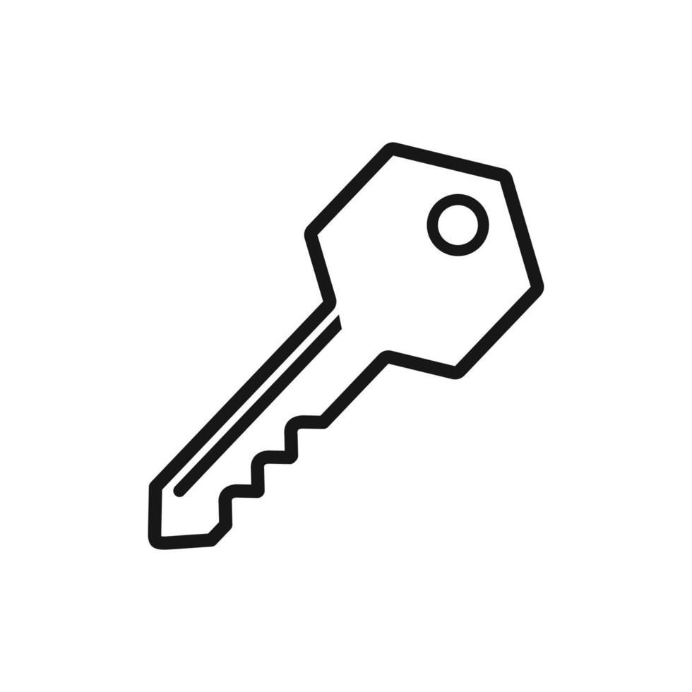 Key icon isolated on white background vector