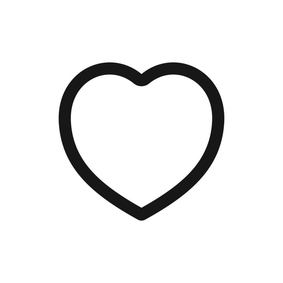 corazón icono aislado en blanco antecedentes vector