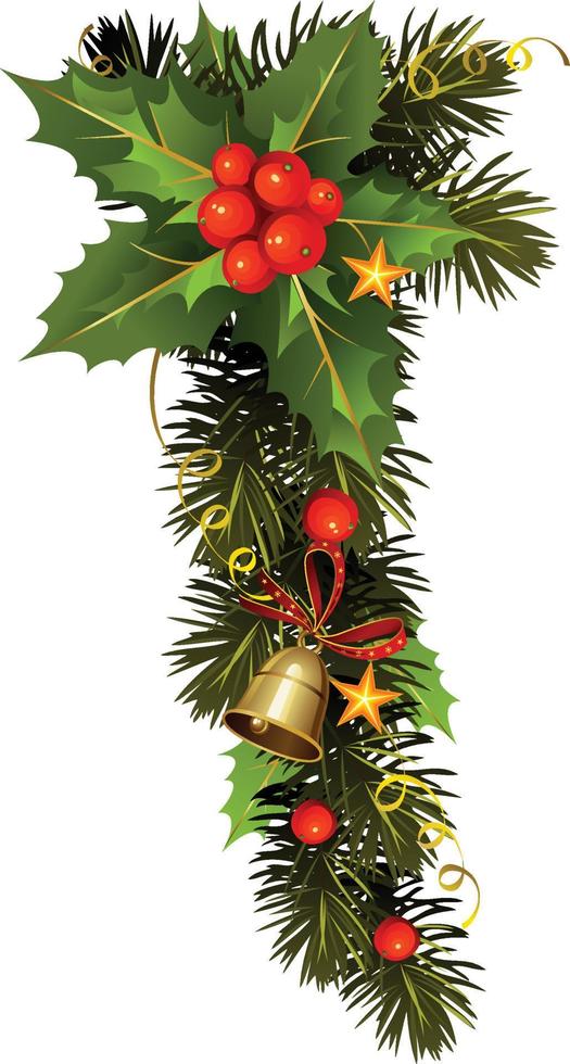 Christmas Bell Decoration White Transparent vector