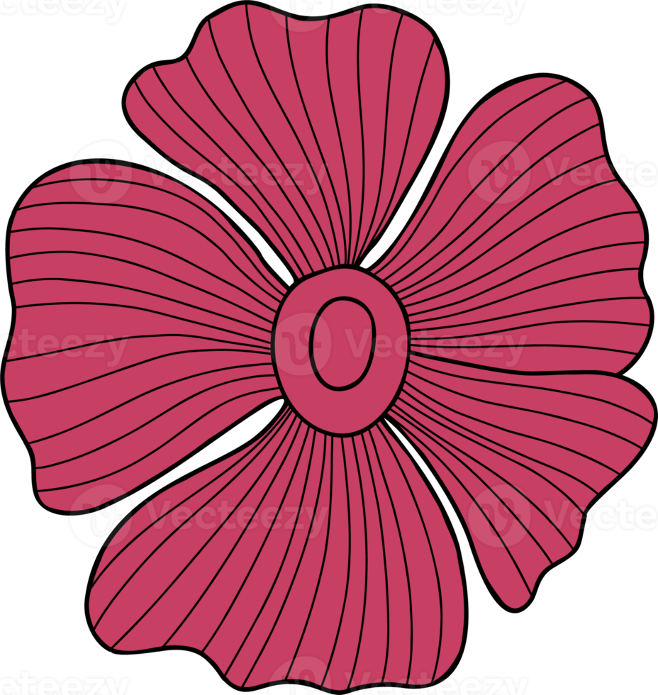 fleur. décor. main dessin png