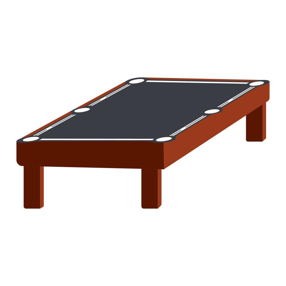 icono de mesa de billar vector