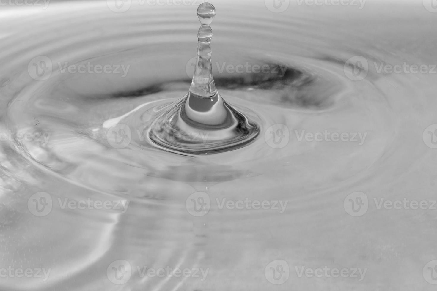 falling drops in water photo
