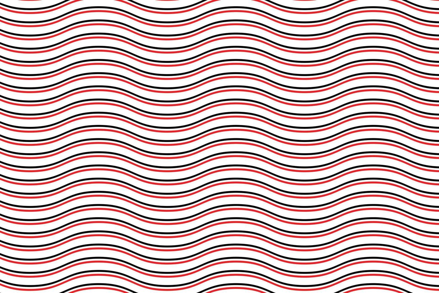 abstract geometric red and black stripe wave pattern vector design.