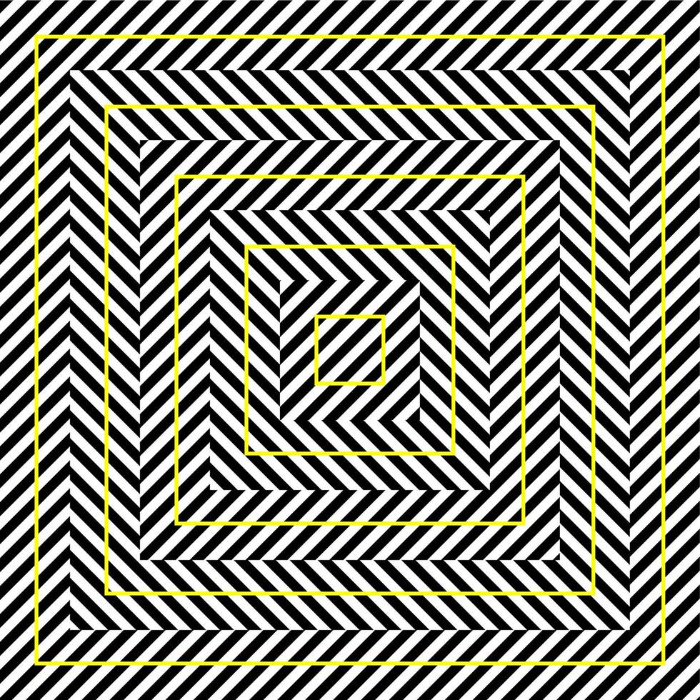 Square illusion, Geometric optical illusion pattern. template for your design vector