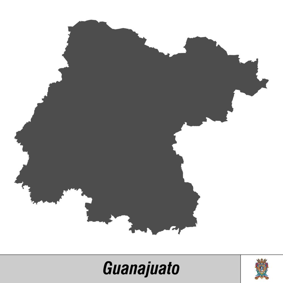 High quality map with flag state of Mexico vector