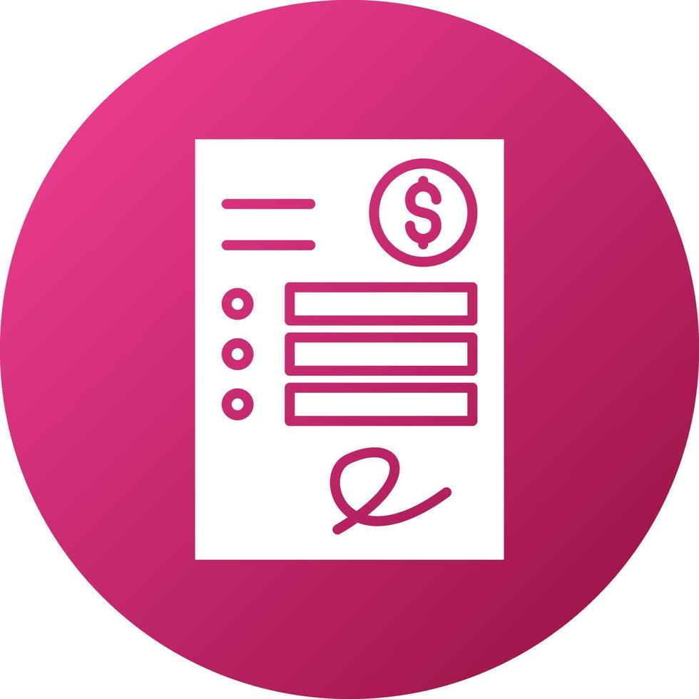 Invoice Icon Style vector