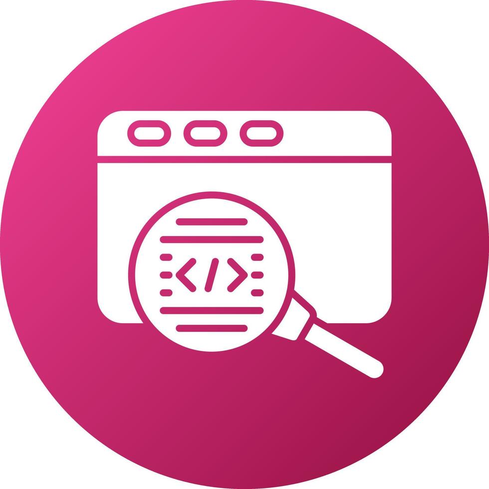Code Review Icon Style vector