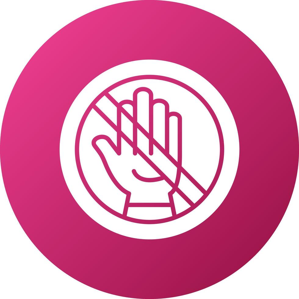 Hand Off Icon Style vector