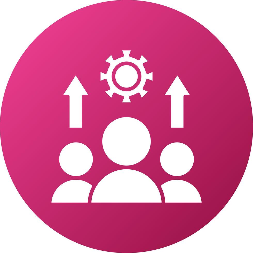 Motivated Team Icon Style vector