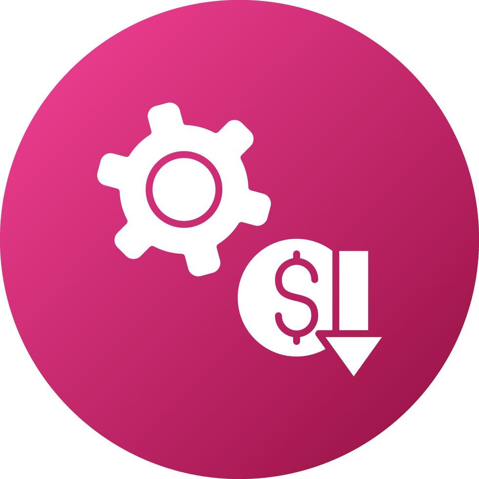 Low Startup Cost Icon Style vector