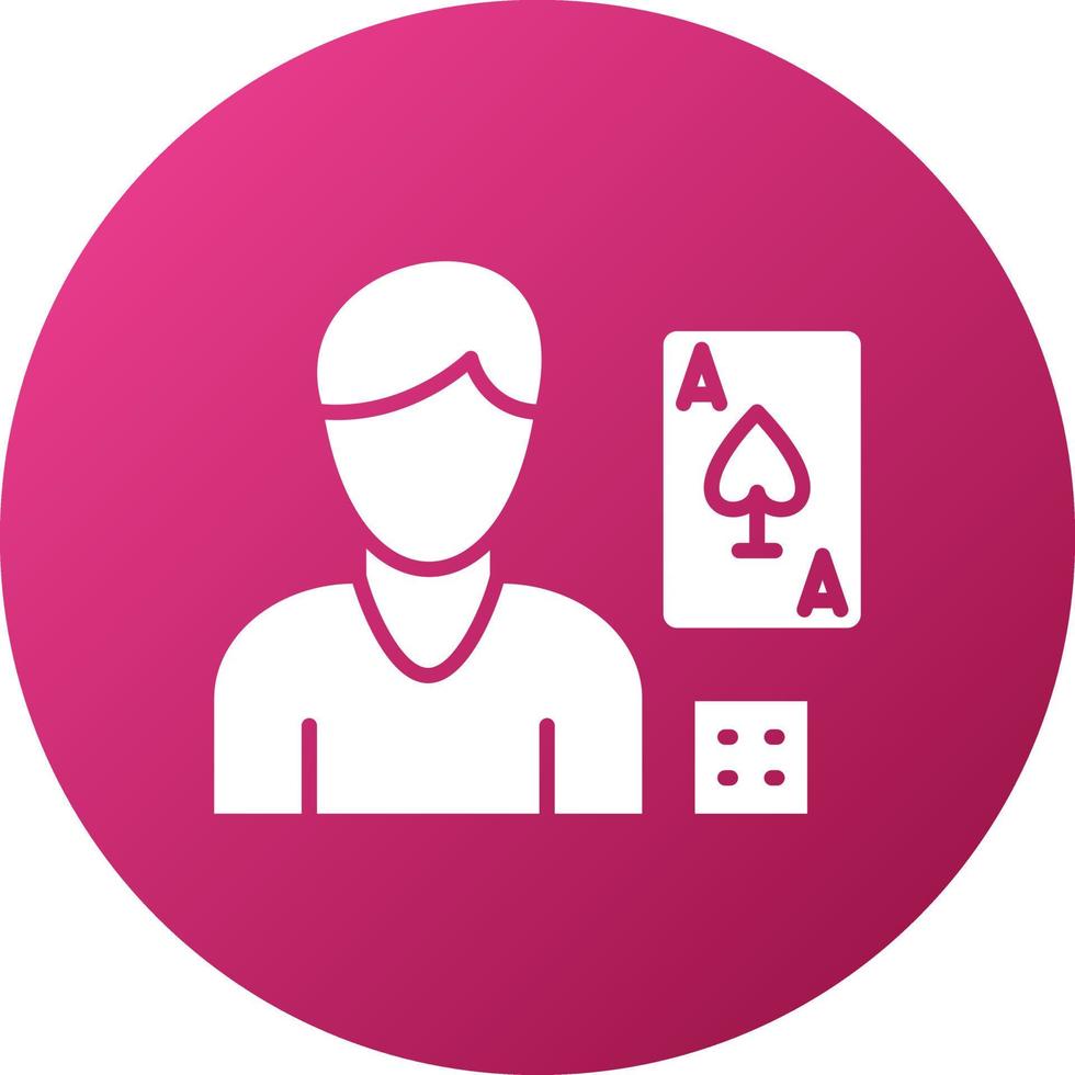 Gambling Addiction Icon Style vector