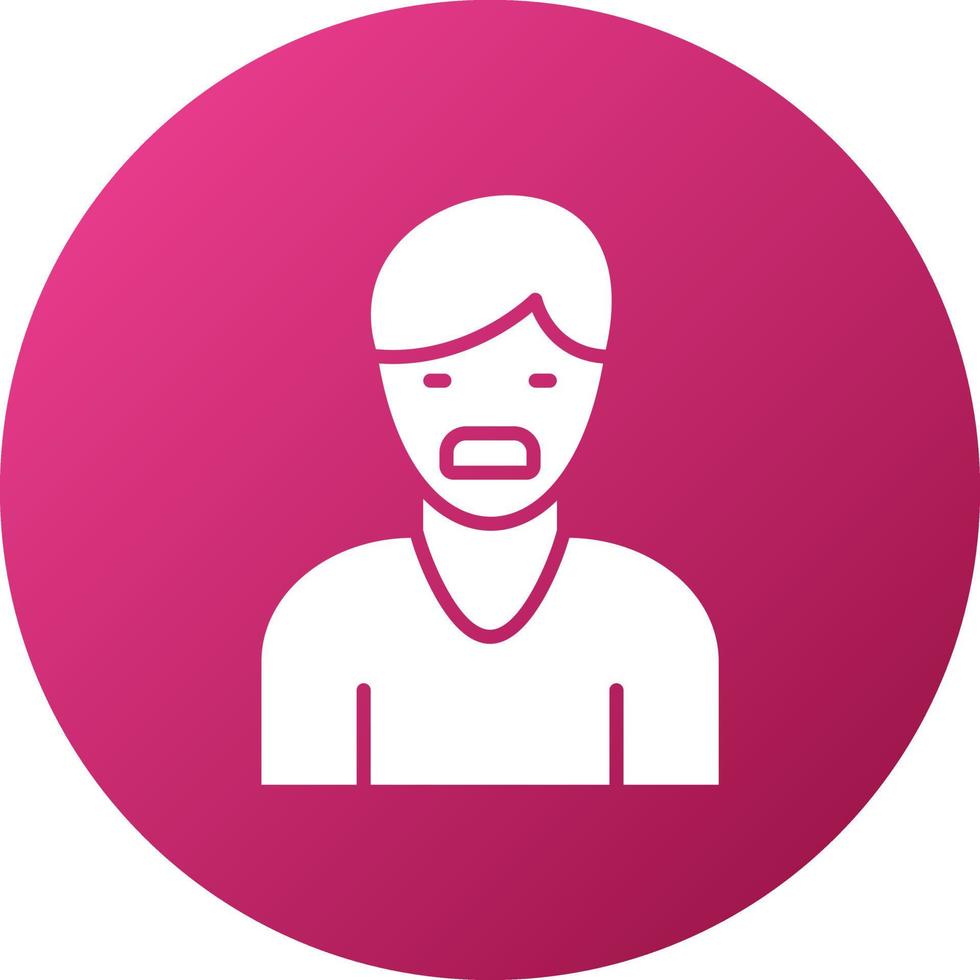 Choking Feeling Icon Style vector