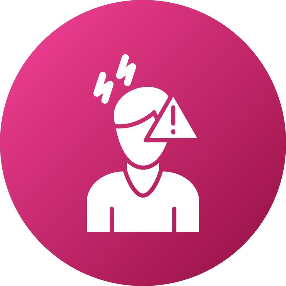 Panic Attack Icon Style vector