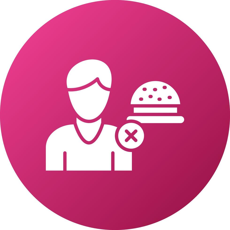 No Appetite Icon Style vector