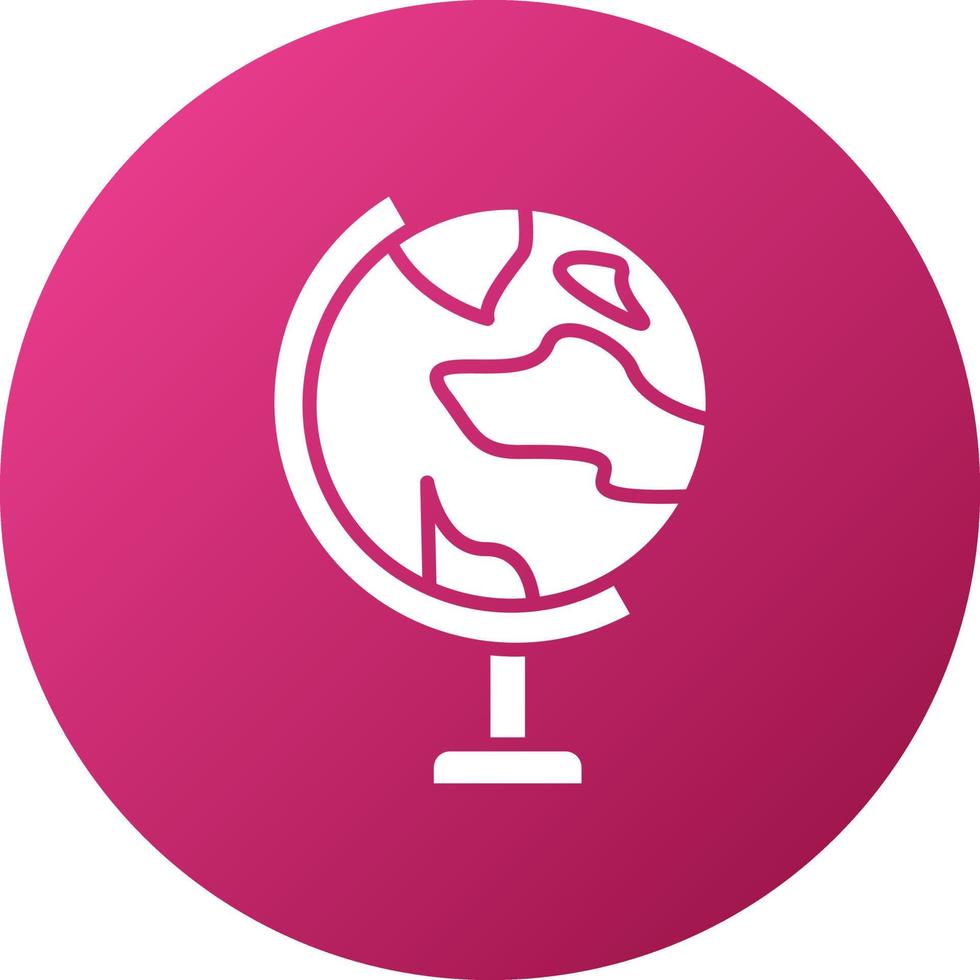 Globe Stand Icon Style vector