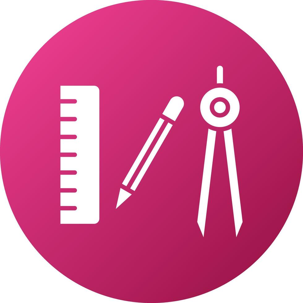 Mathematics Tools Icon Style vector