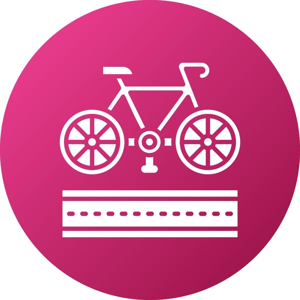 Bike Lane Icon Style vector