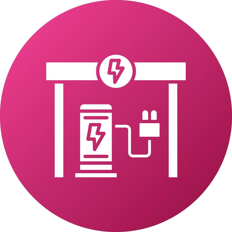 Charging Station Icon Style vector