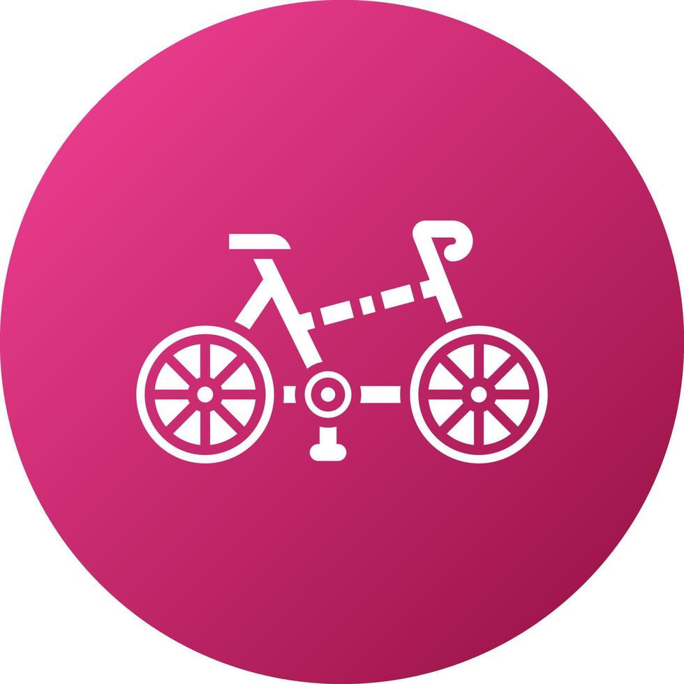 Folding Bicycle Icon Style vector