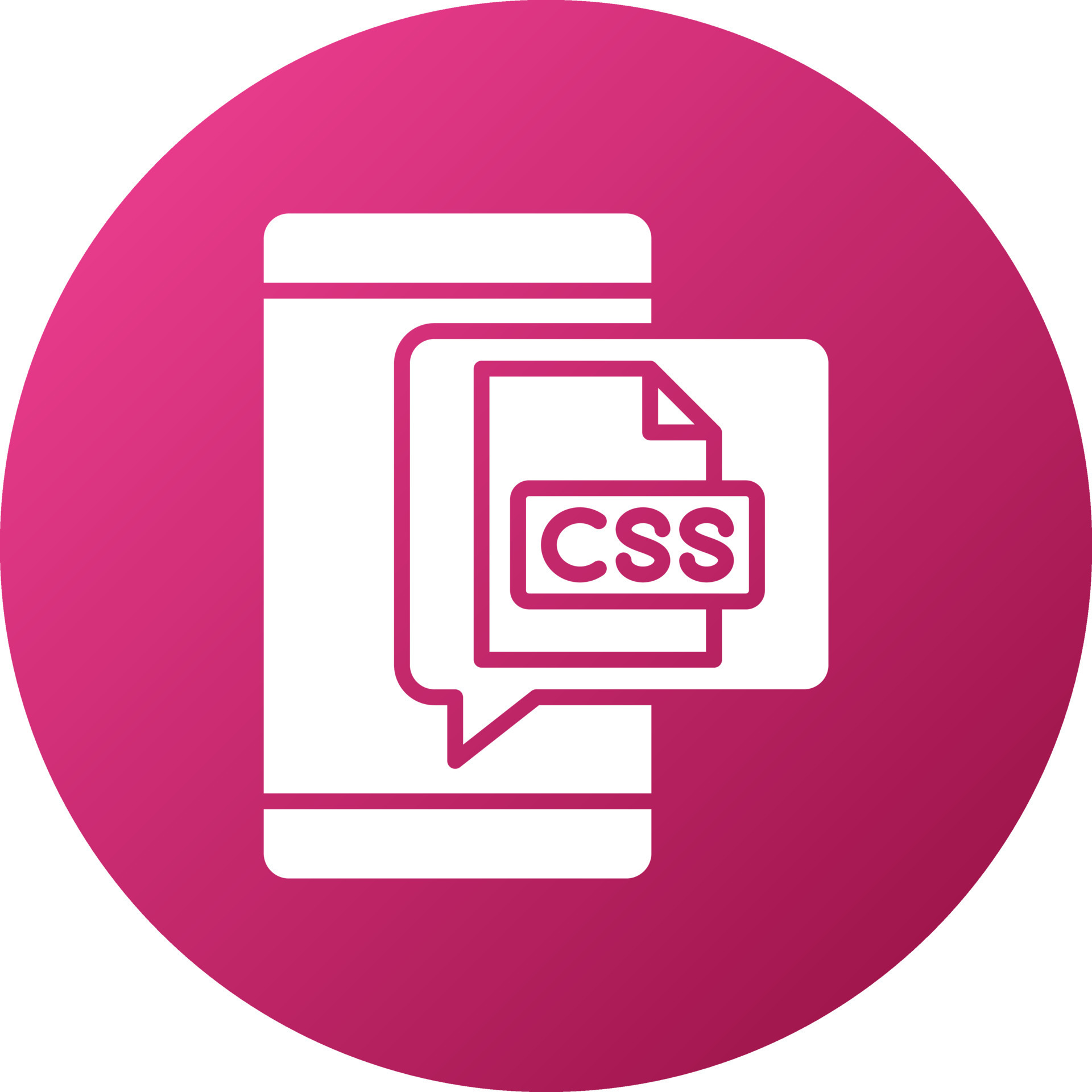 Css Icon Style 21799180 Vector Art at Vecteezy