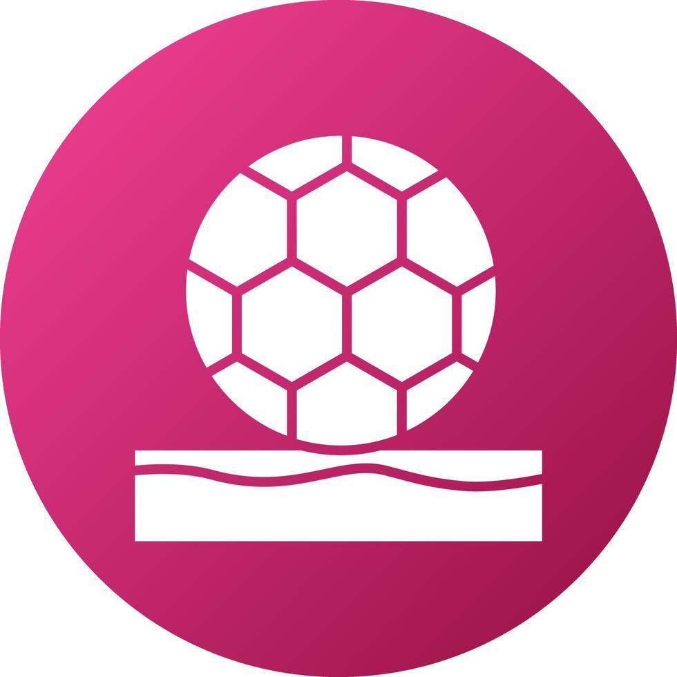 Beach Soccer Icon Style vector