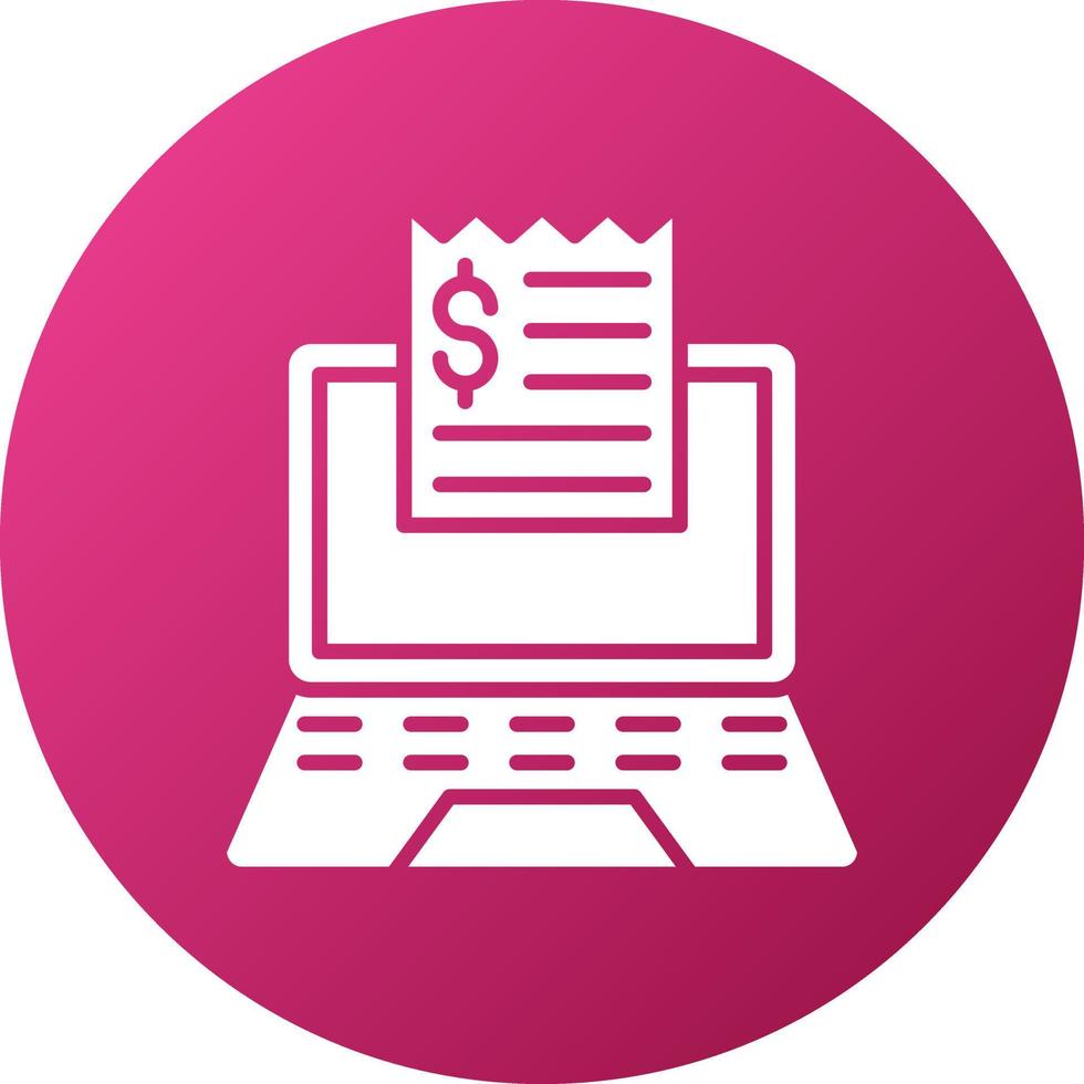 Electronic Bills Icon Style vector