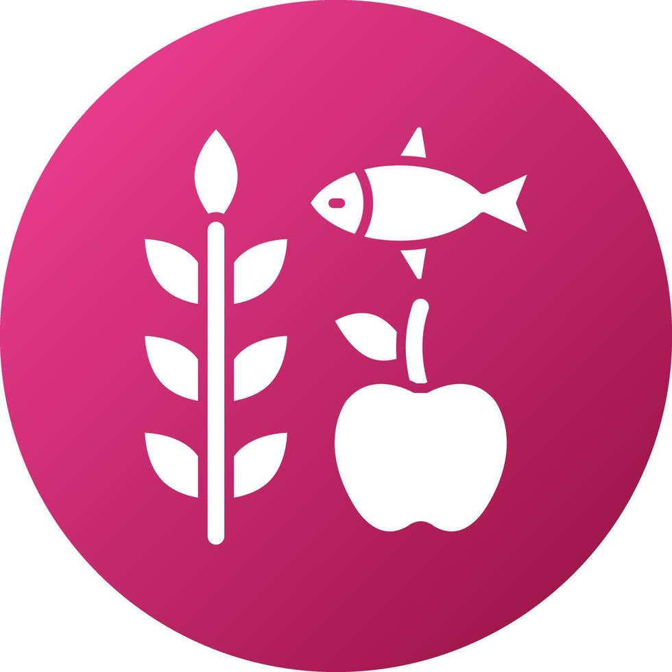 Locally Sourced Food Icon Style vector