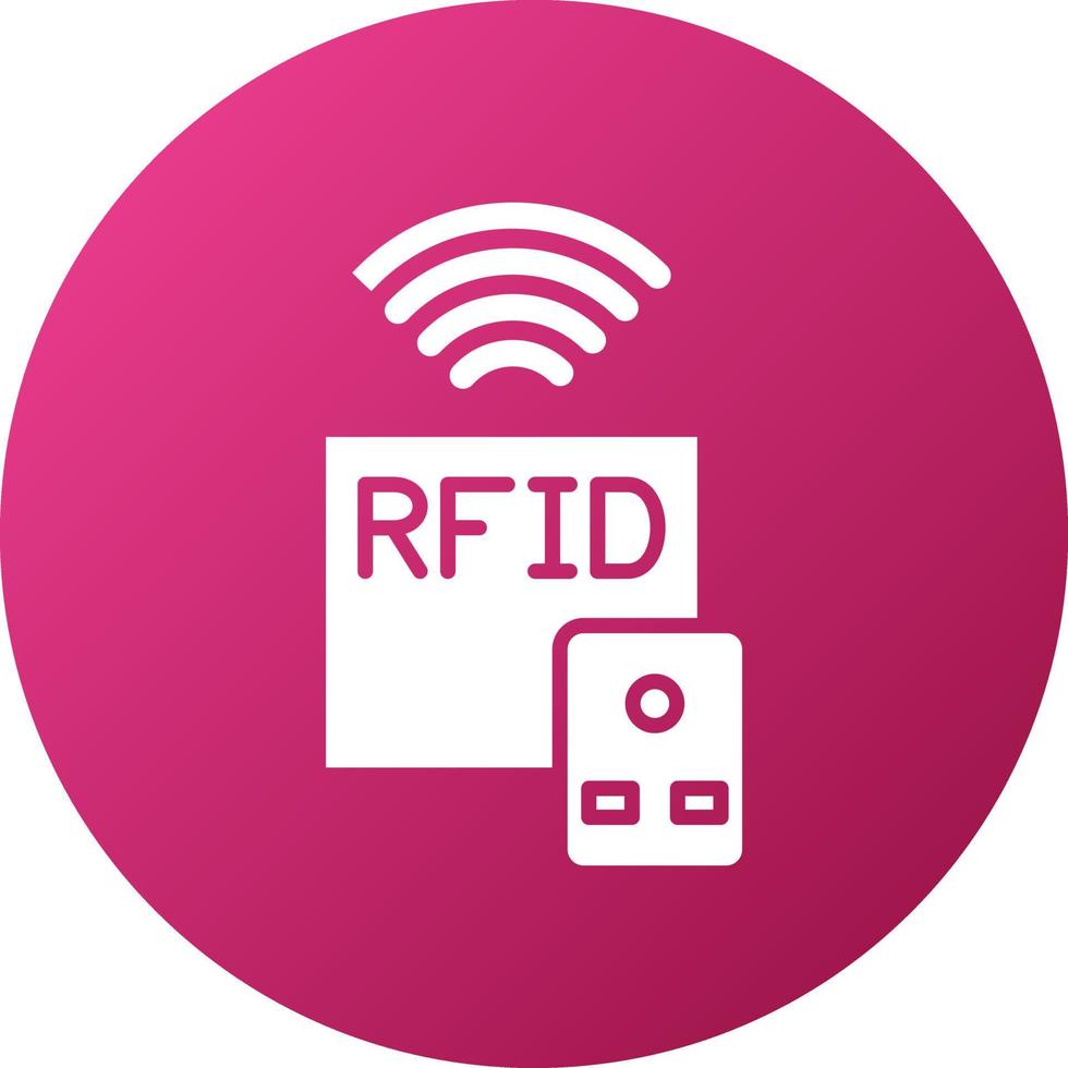 rfid icono estilo vector