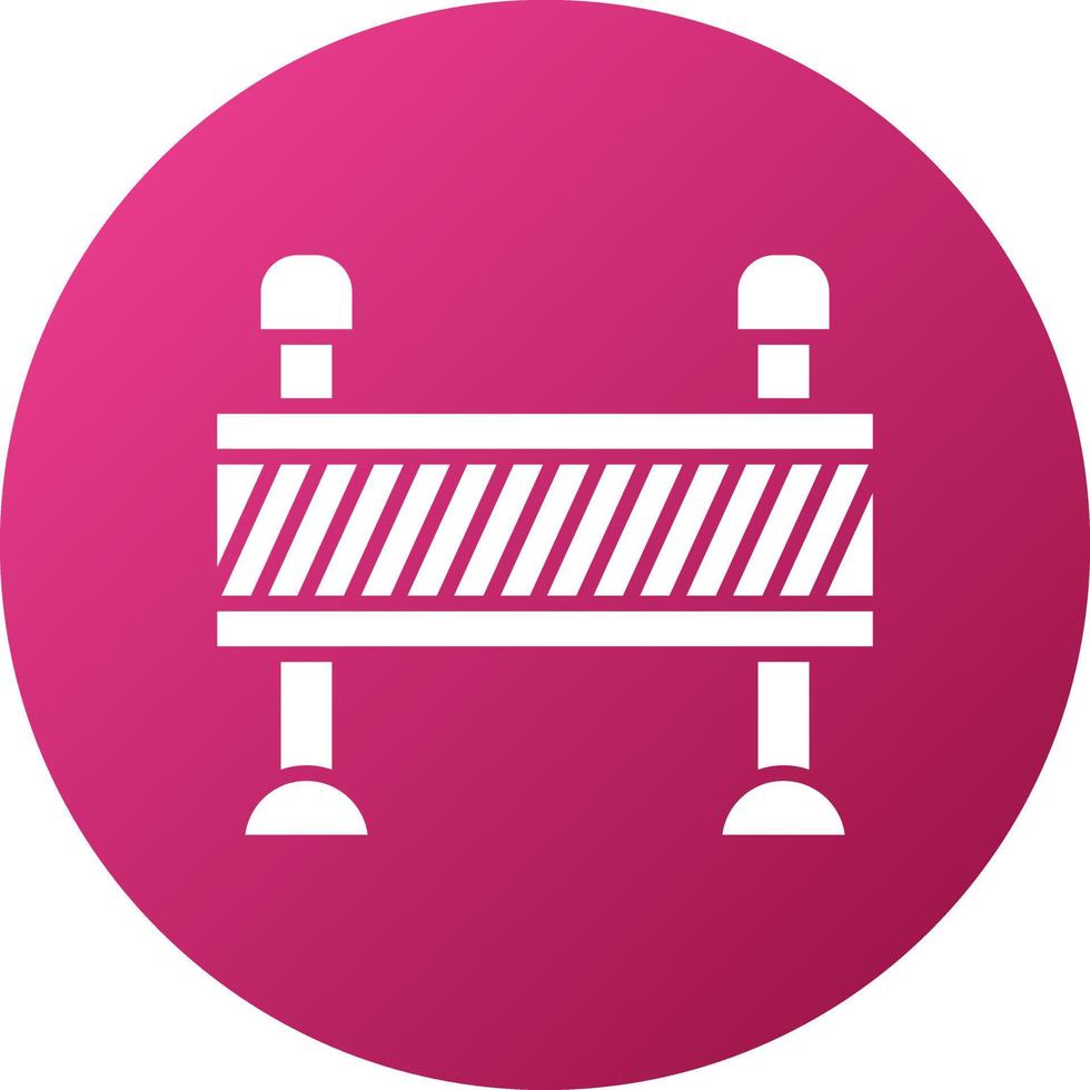 Road Barrier Icon Style vector