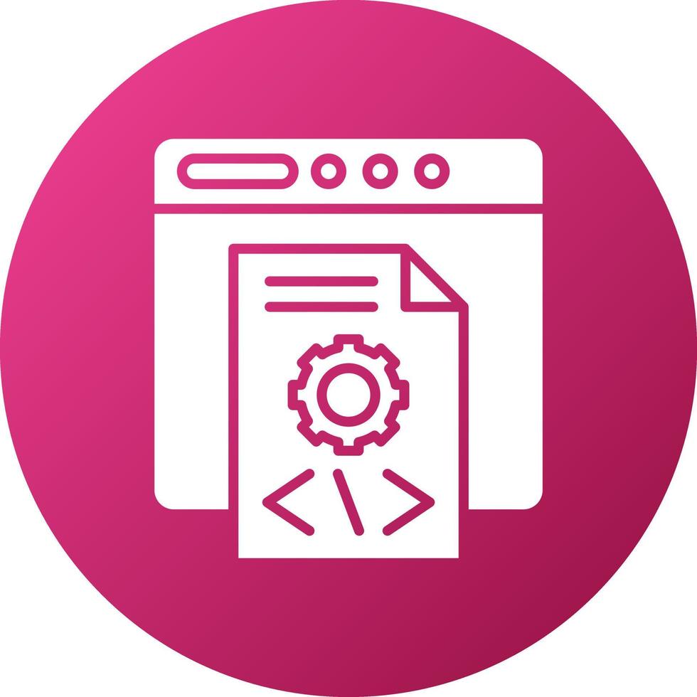 Application Programming Interface Icon Style vector