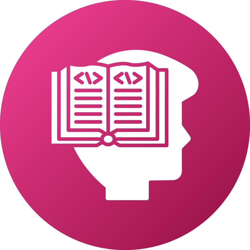 Learn To Code Icon Style vector