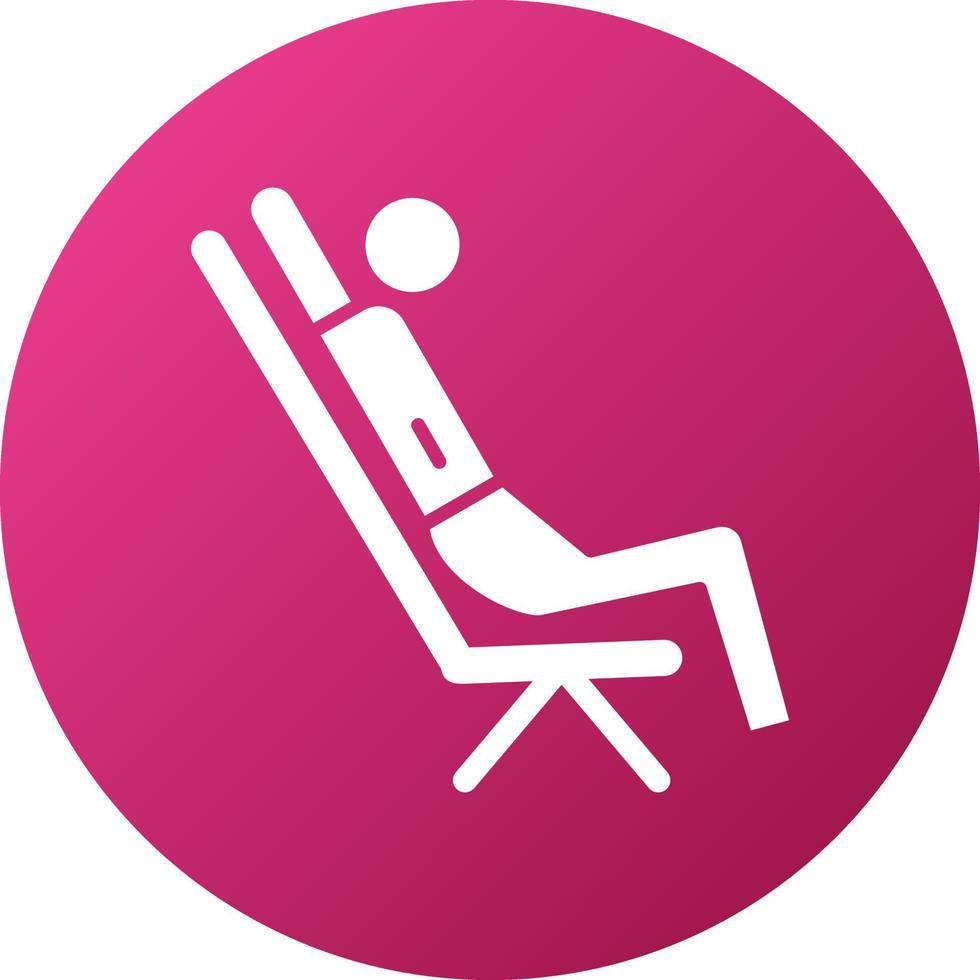 Leaned Back Icon Style vector