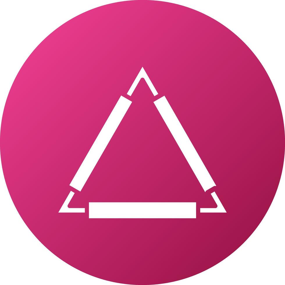 Clay Triangle Icon Style vector