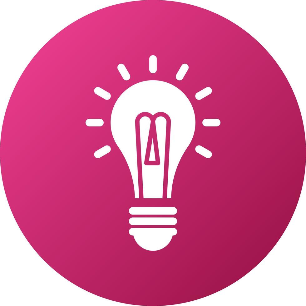 Edison Light Bulb Icon Style vector